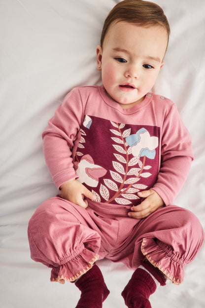 Baby Zuzu Pant - Antique Rose