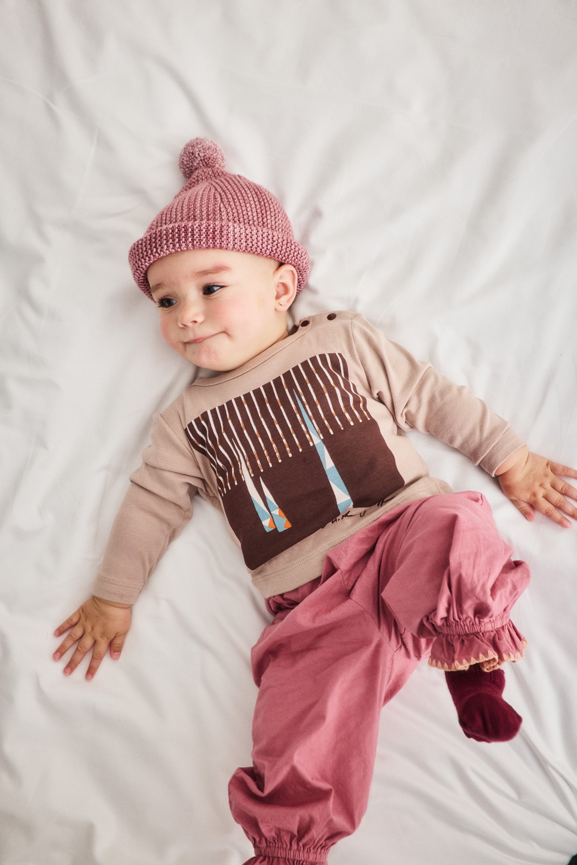 Baby Zuzu Pant - Antique Rose