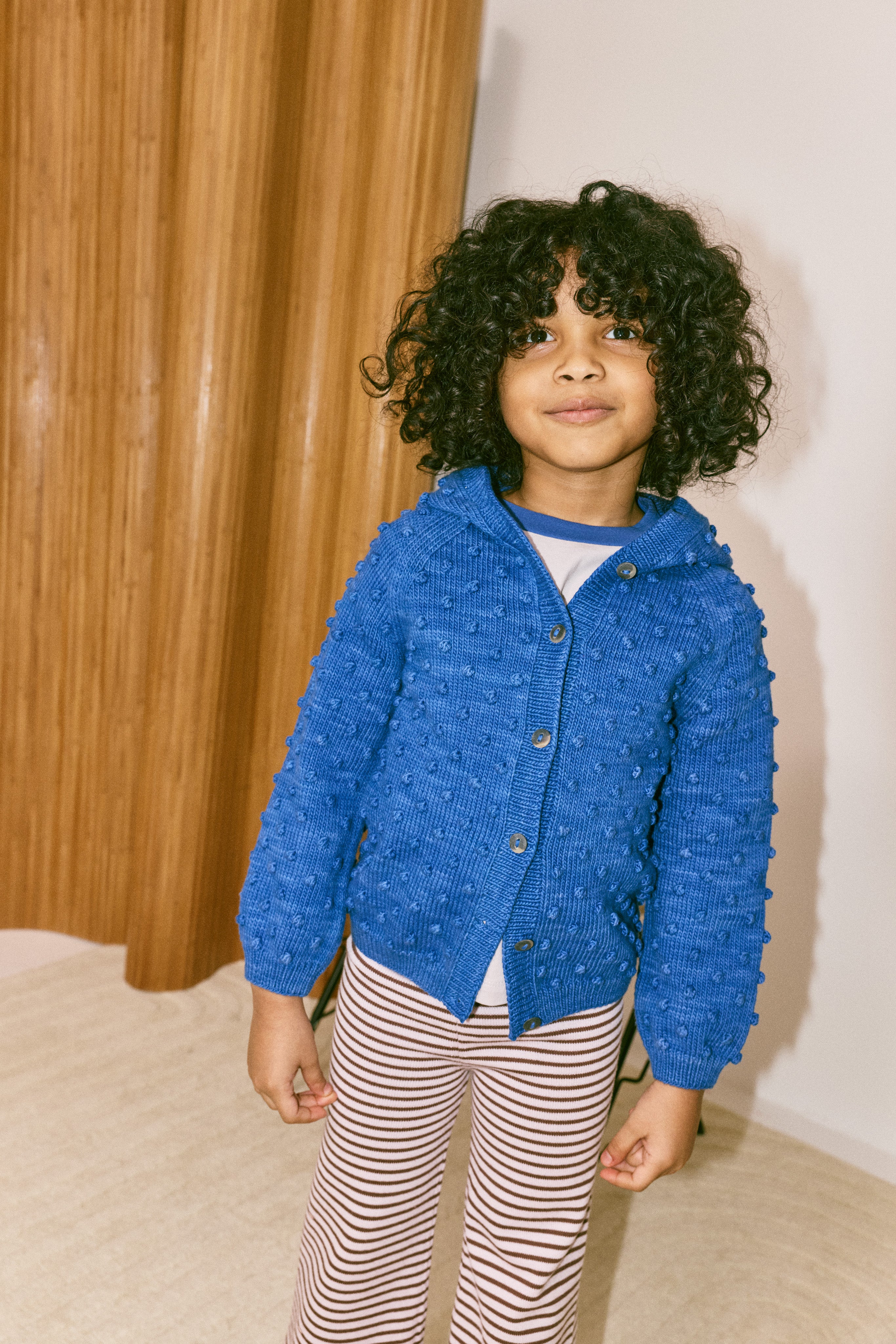 Hooded Popcorn Cardigan – Misha & Puff
