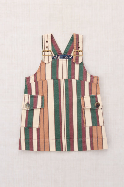 Canvas Buckle Jumper Dress - String Afterschool Stripe