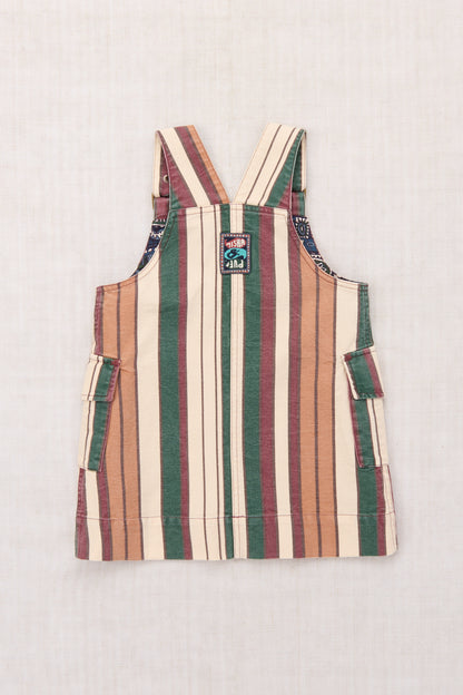 Canvas Buckle Jumper Dress - String Afterschool Stripe