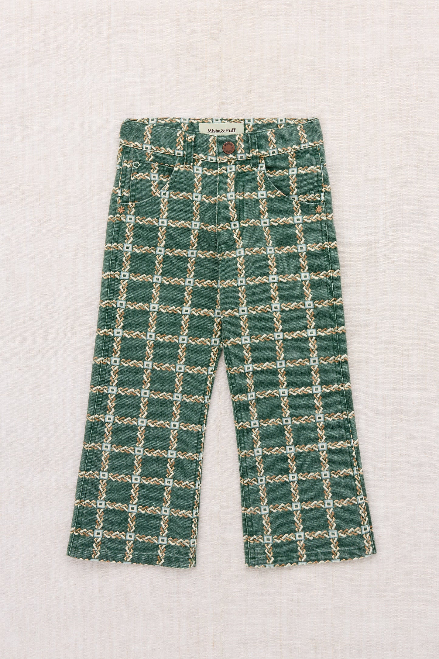Canvas Slim Flared Pant - Bough Portico