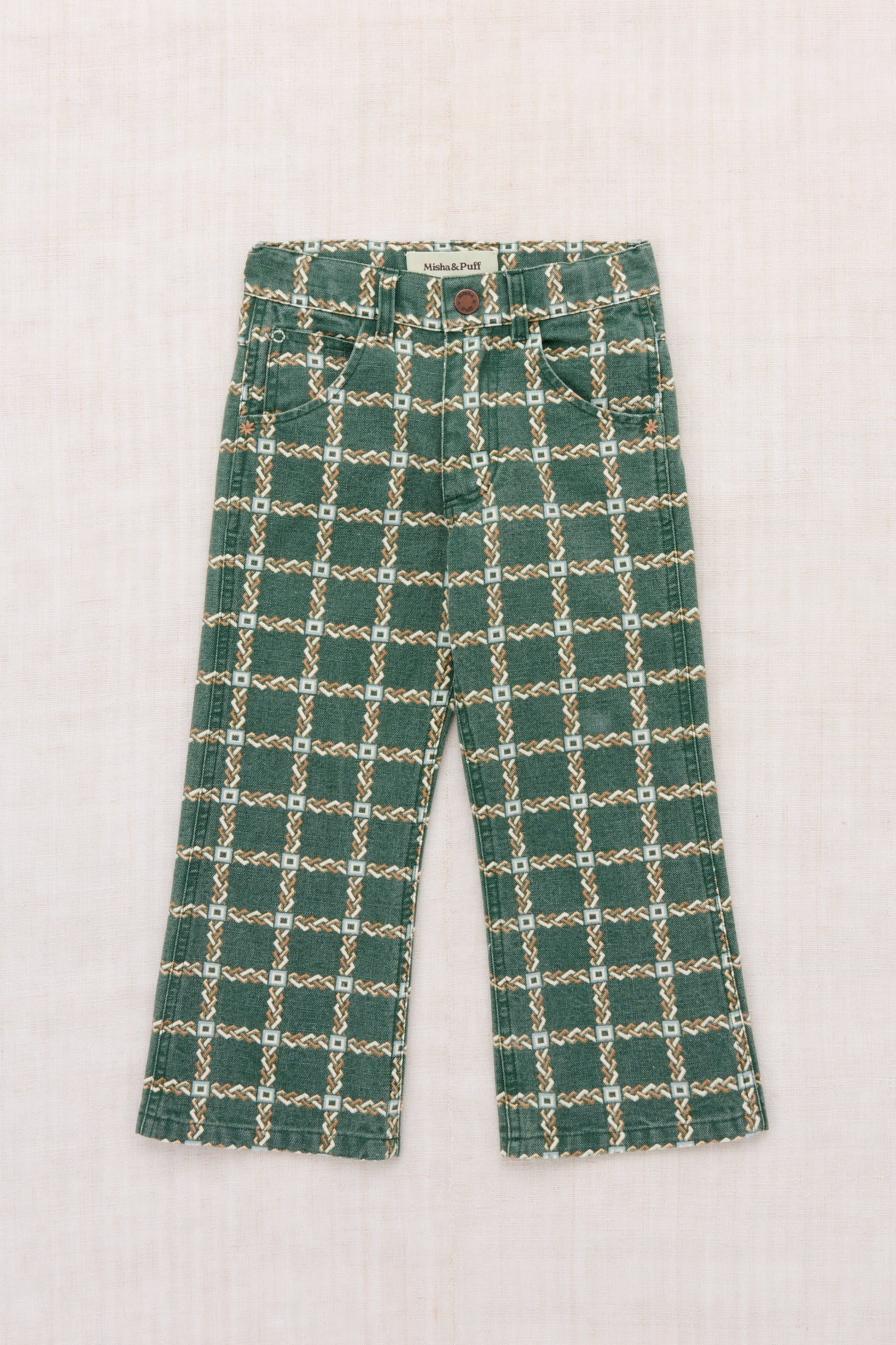 Canvas Slim Flared Pant - Bough Portico