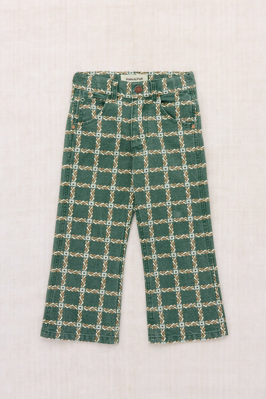 Canvas Slim Flared Pant - Bough Portico