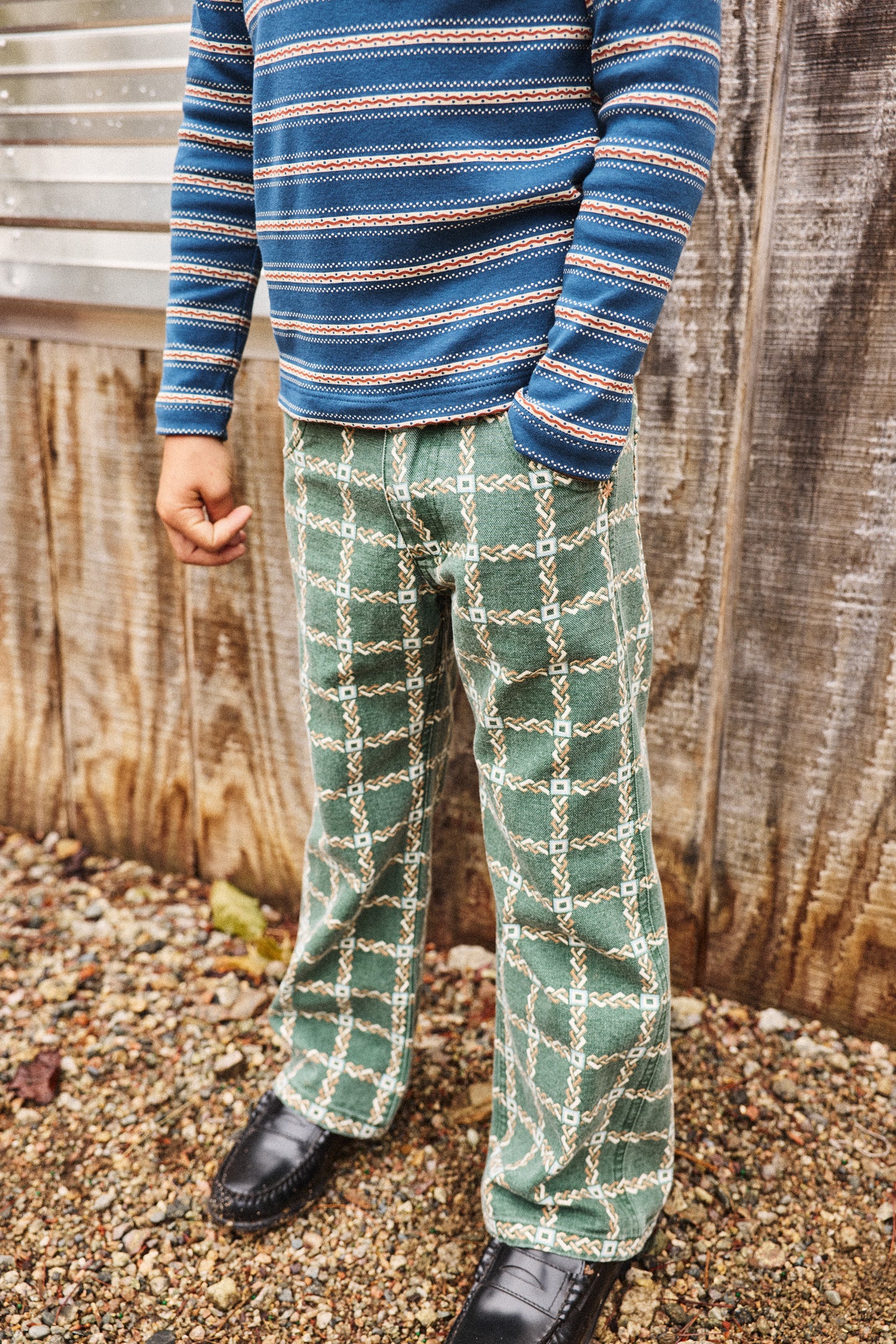 Canvas Slim Flared Pant - Bough Portico
