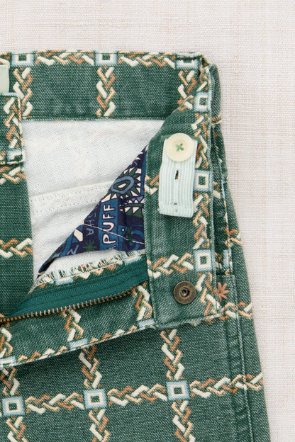 Canvas Slim Flared Pant - Bough Portico