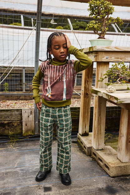 Canvas Slim Flared Pant - Bough Portico