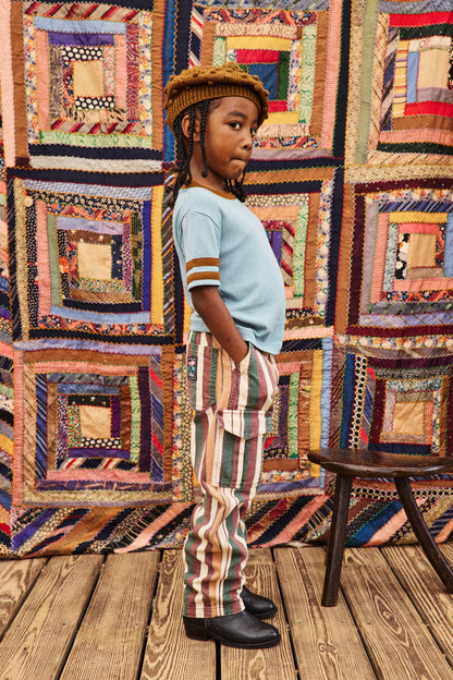 Canvas Utility Pant - String Afterschool Stripe