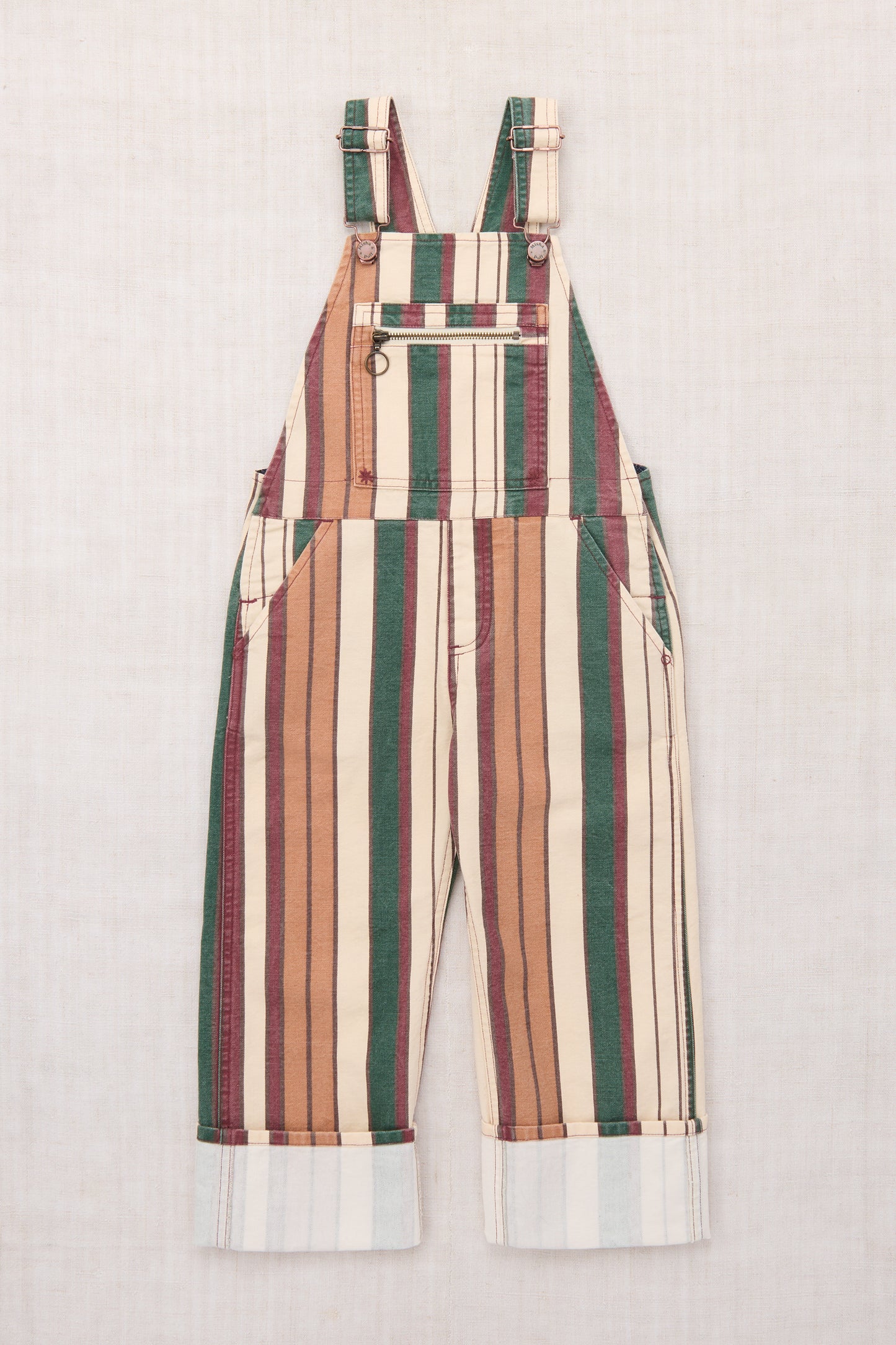Canvas Zip Overall - String Afterschool Stripe