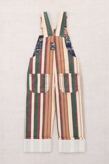Canvas Zip Overall - String Afterschool Stripe