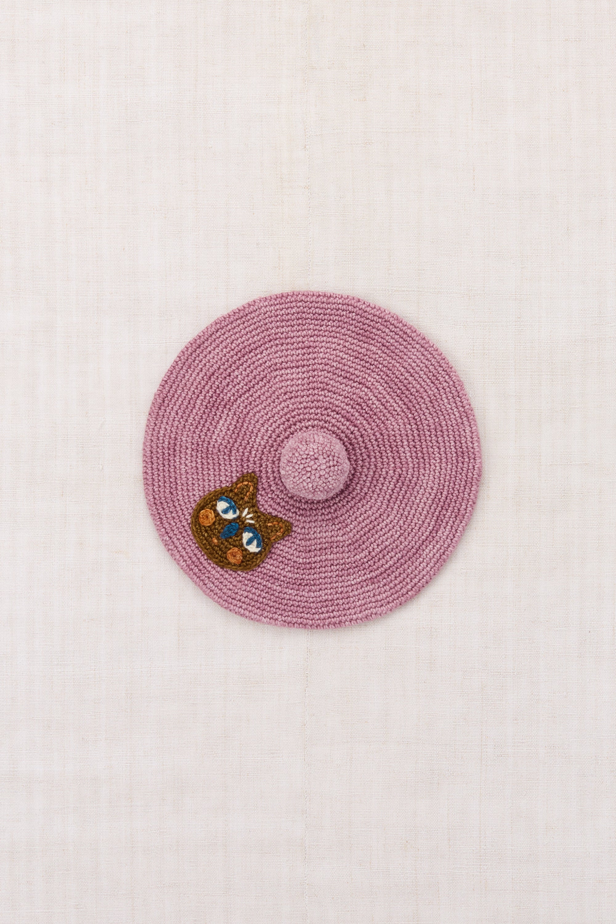 Chouette Crochet Beret - Antique Rose