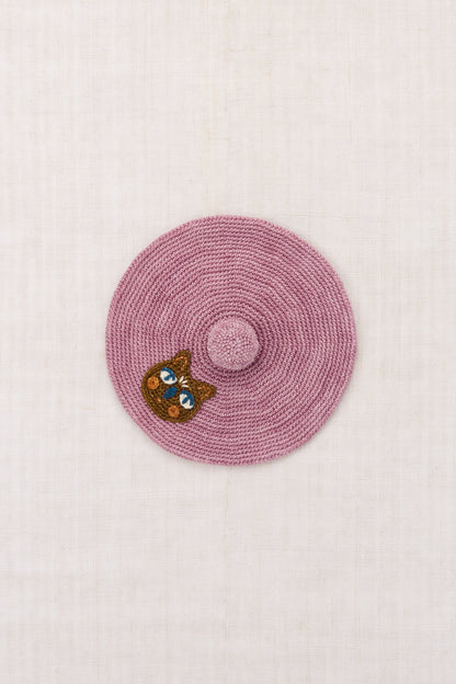 Chouette Crochet Beret - Antique Rose