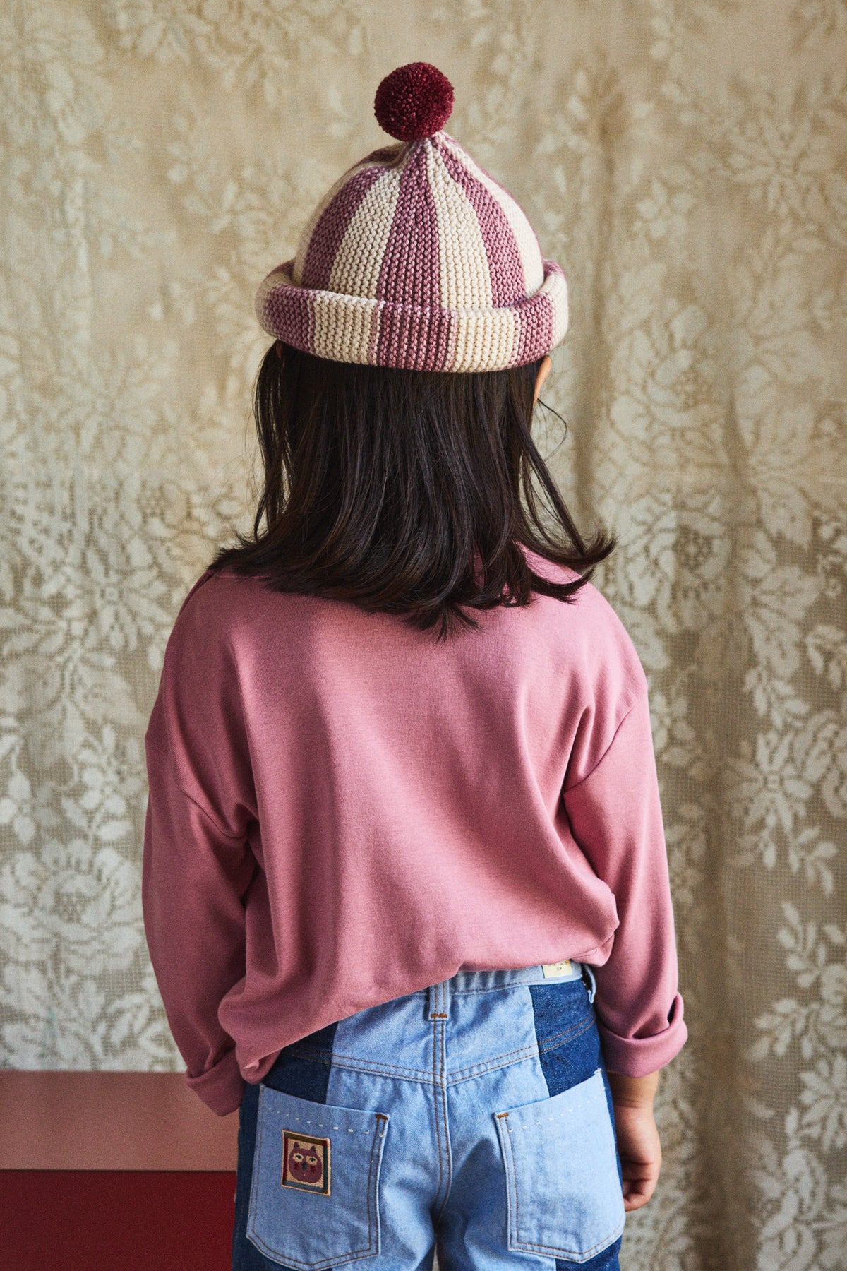 Circus Garter Hat - Antique Rose