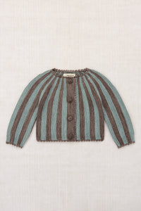 Circus Stripe Cardigan - Mink