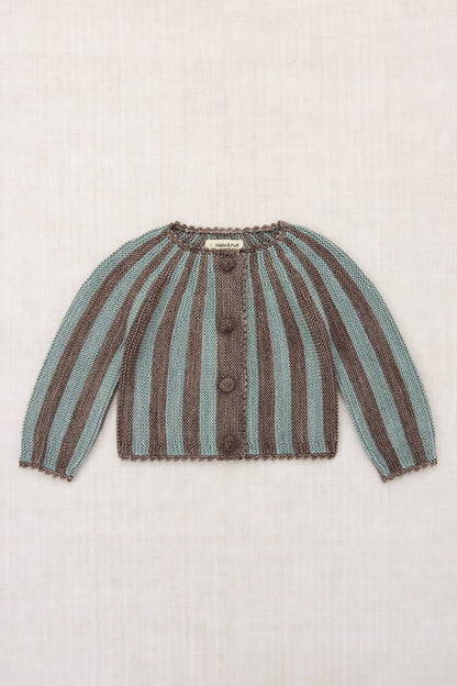 Circus Stripe Cardigan - Mink