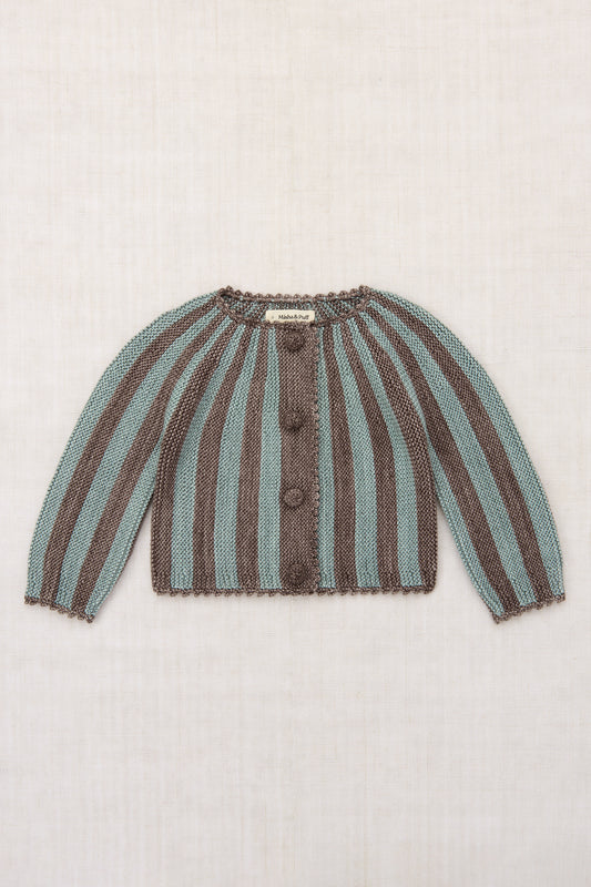 Circus Stripe Cardigan - Mink