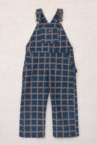 Corduroy Carpenter Overall - Marine Blue Portico
