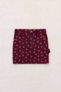 Corduroy Carpenter Skirt - Cambridge Mariposa