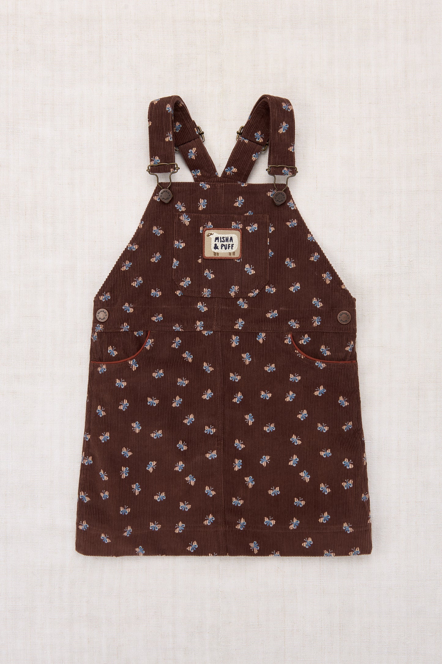 Corduroy Jumper Dress - Dark Roast Mariposa