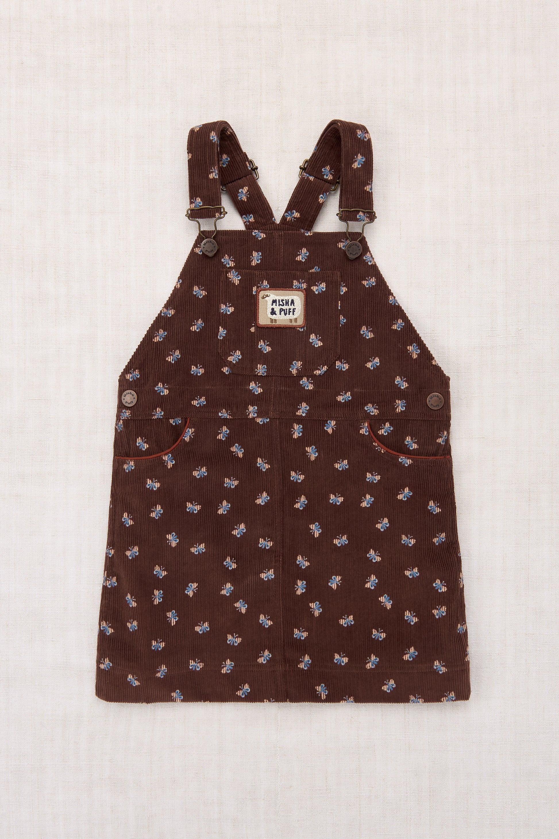 Corduroy Jumper Dress - Dark Roast Mariposa