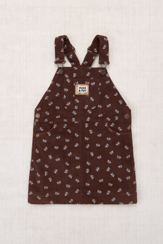 Corduroy Jumper Dress - Dark Roast Mariposa
