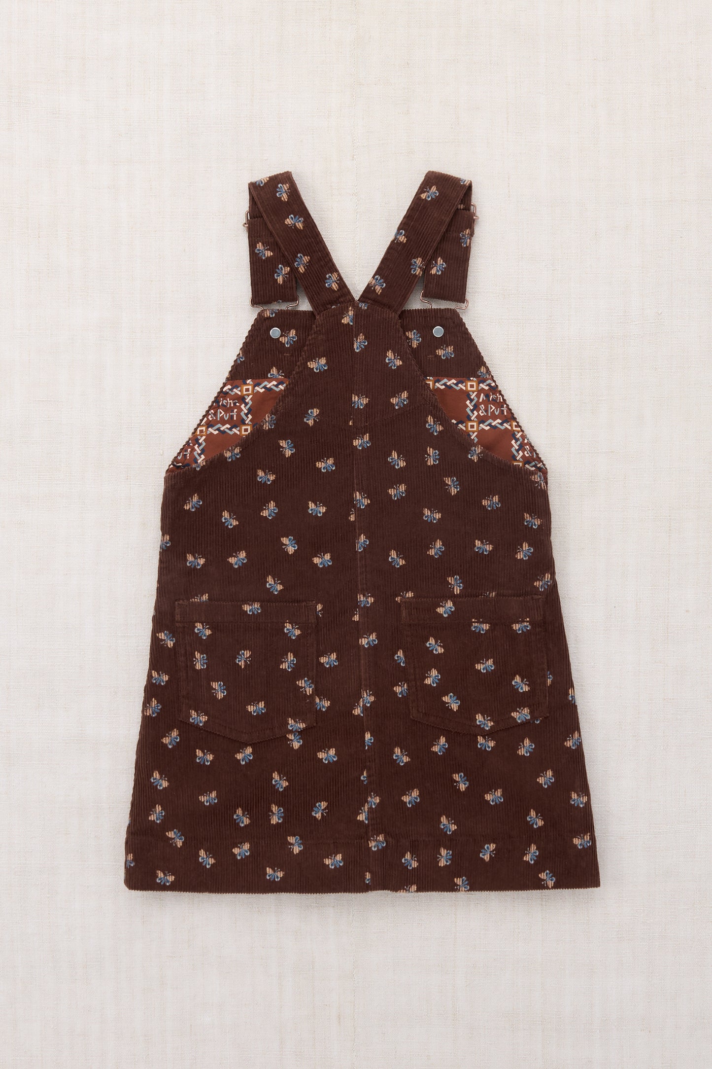 Corduroy Jumper Dress - Dark Roast Mariposa