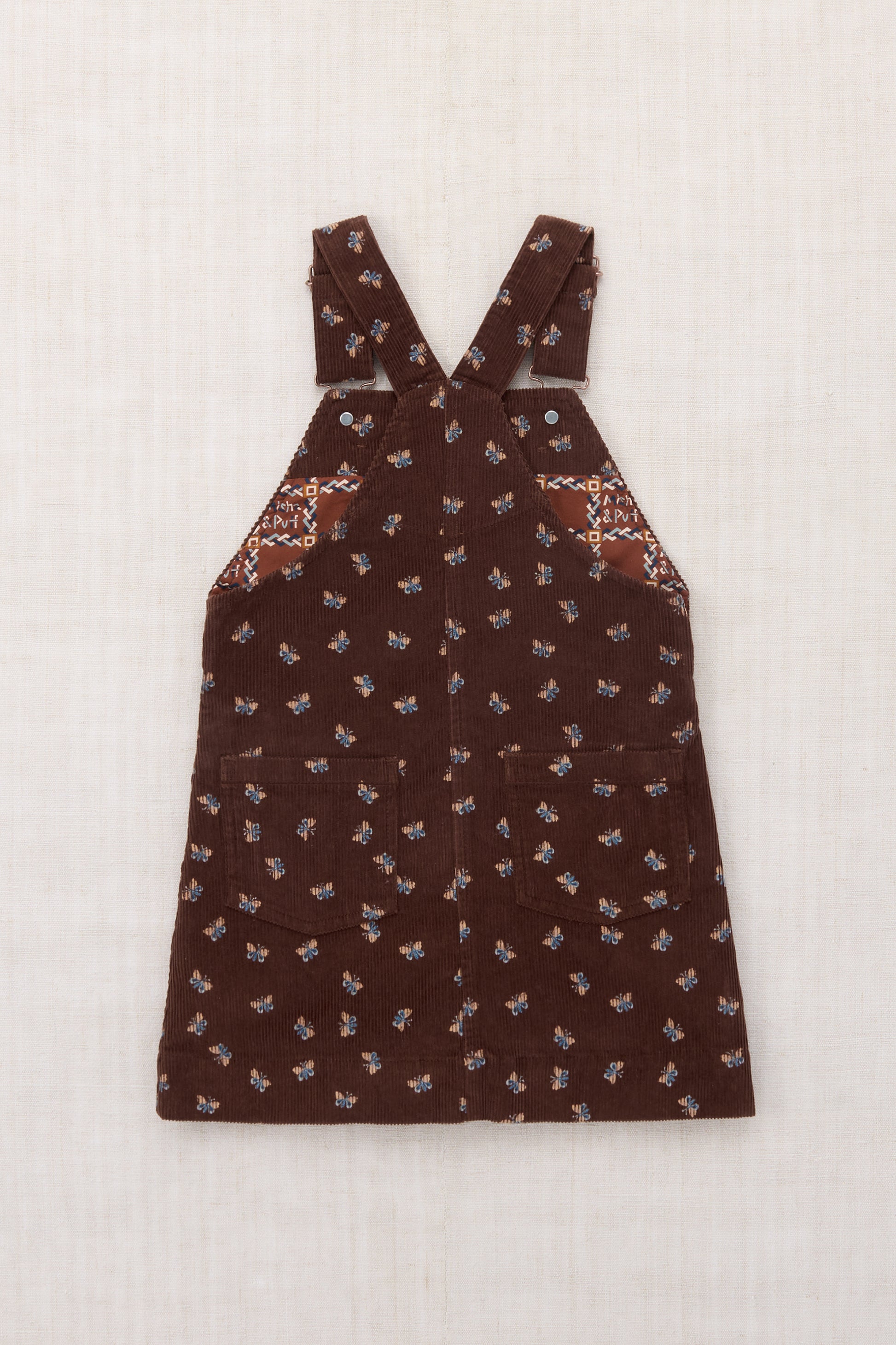 Corduroy Jumper Dress - Dark Roast Mariposa