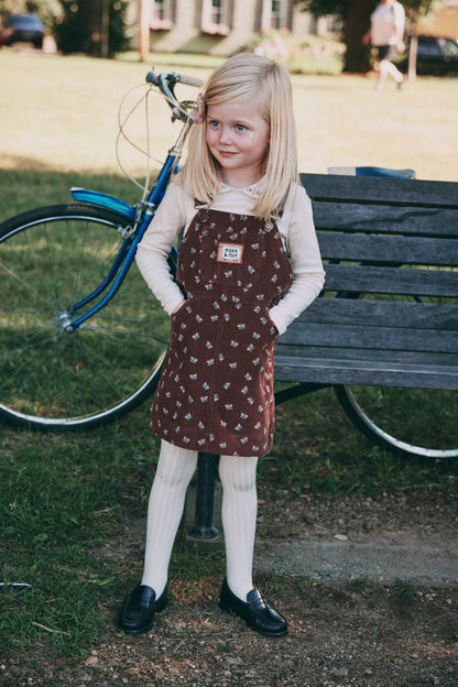 Corduroy Jumper Dress - Dark Roast Mariposa