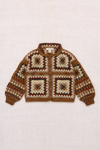 Crochet Big Square Jacket - Acorn