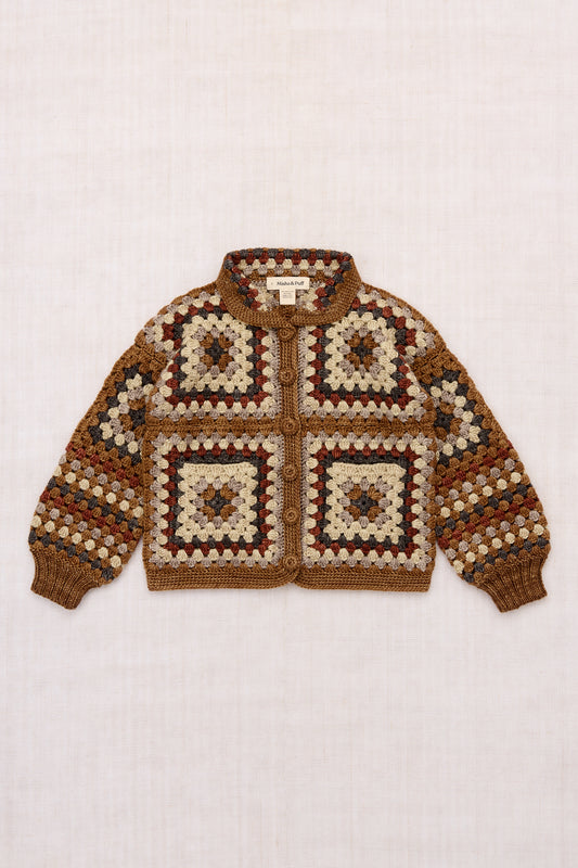 Crochet Big Square Jacket - Acorn