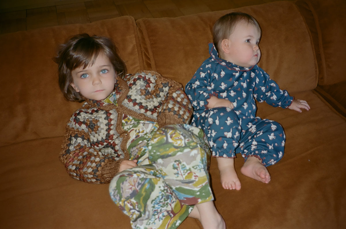 Crochet Big Square Jacket - Acorn
