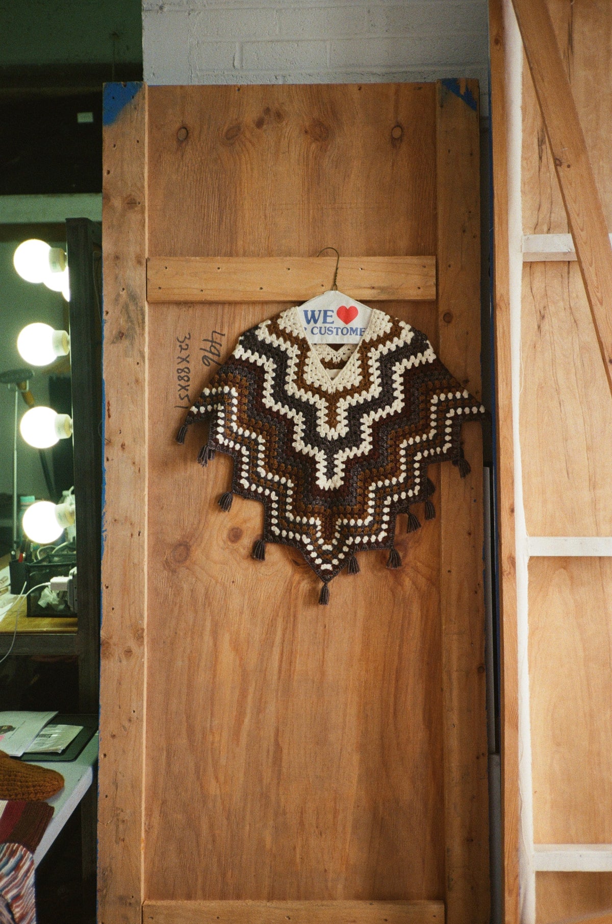 Crochet Zaha Poncho - Bark