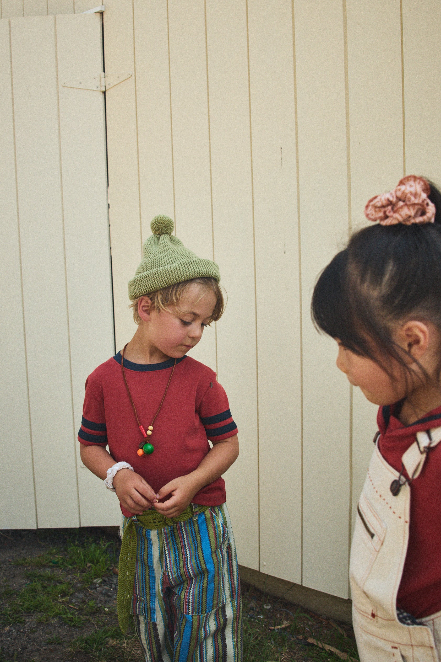 Garter Hat – Misha & Puff