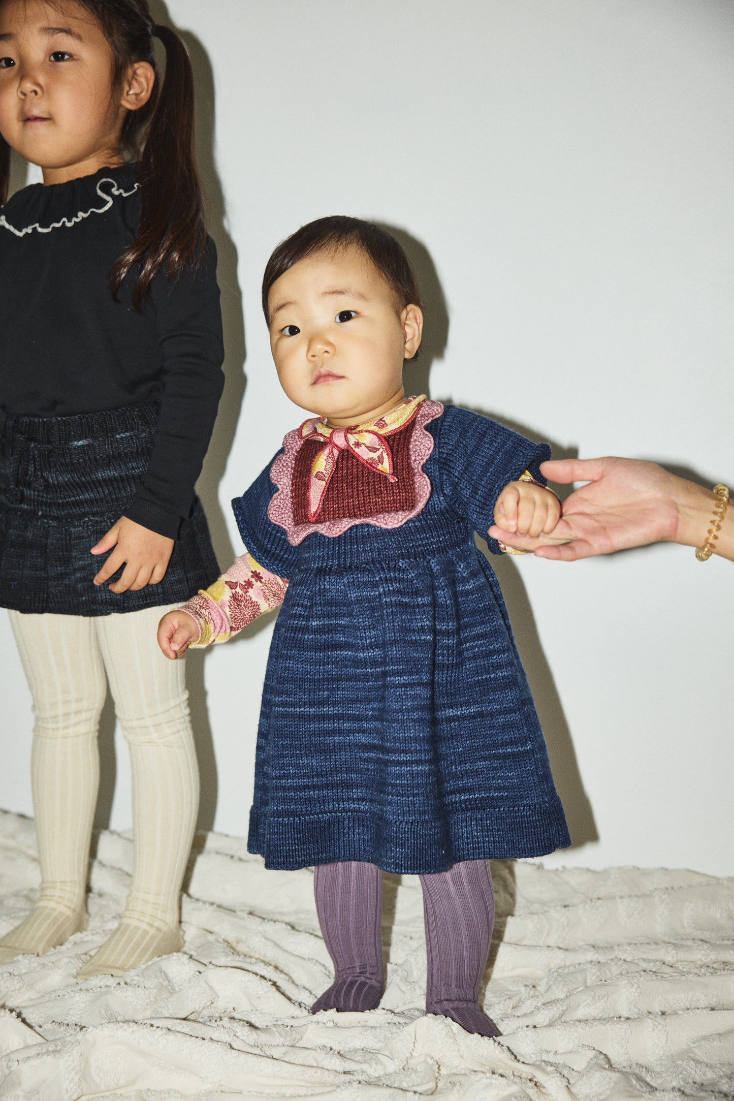 Baby Scallop Bib Dress