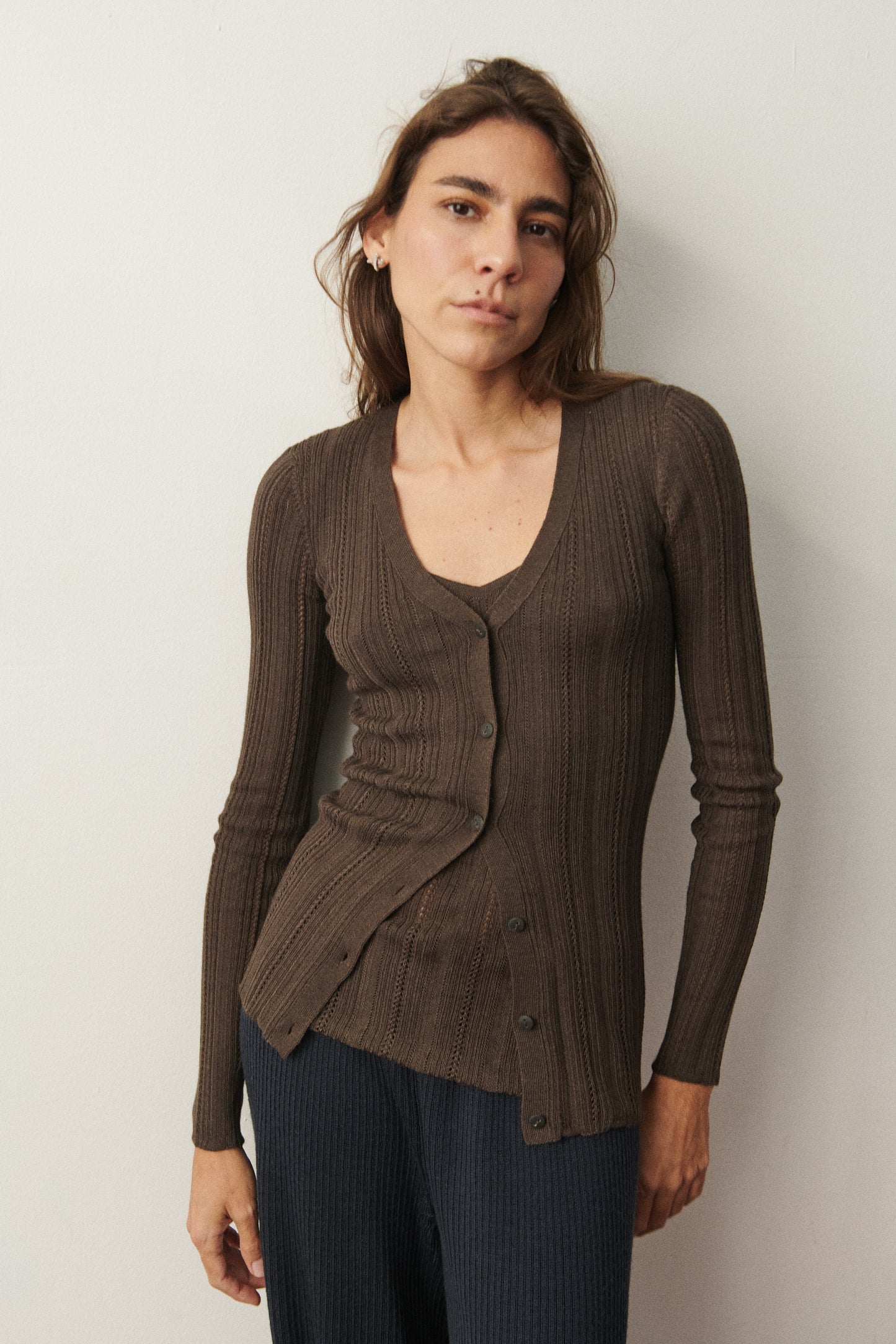 Fluted Lace Bergen Cardigan