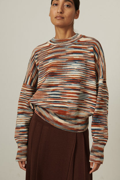 Deck Sweater - Neriage Space Dye