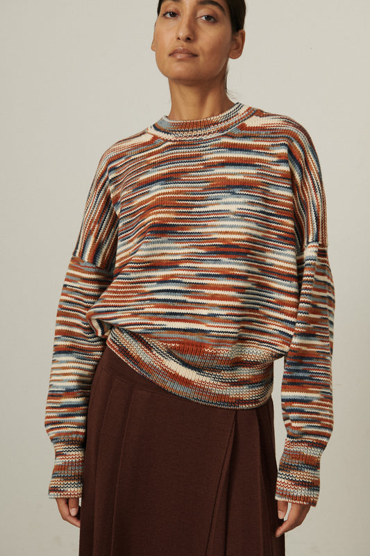 Deck Sweater - Neriage Space Dye