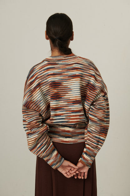 Deck Sweater - Neriage Space Dye