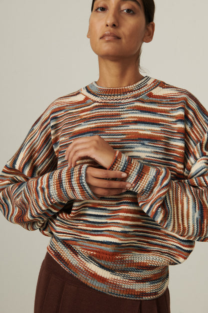Deck Sweater - Neriage Space Dye