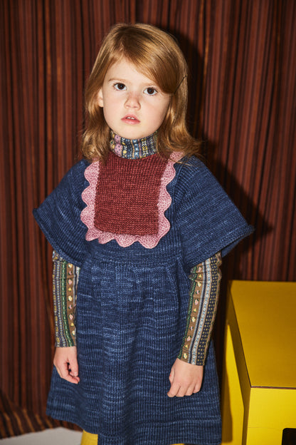 Scallop Bib Dress