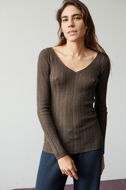 Fluted Lace Sinead Top