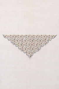 Embroidered Scallop Scarf - String