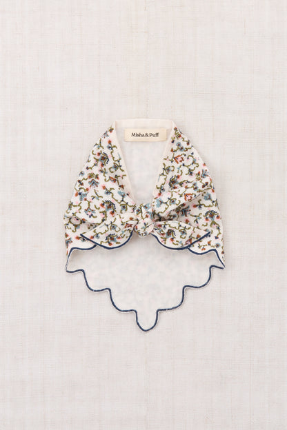 Embroidered Scallop Scarf - String