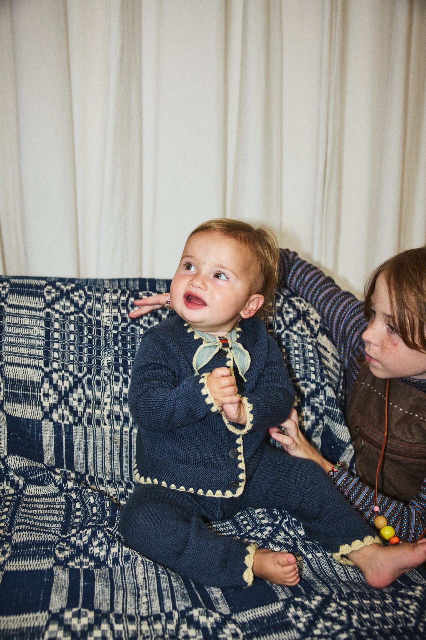 Baby Crochet Trim Snowy Day Legging