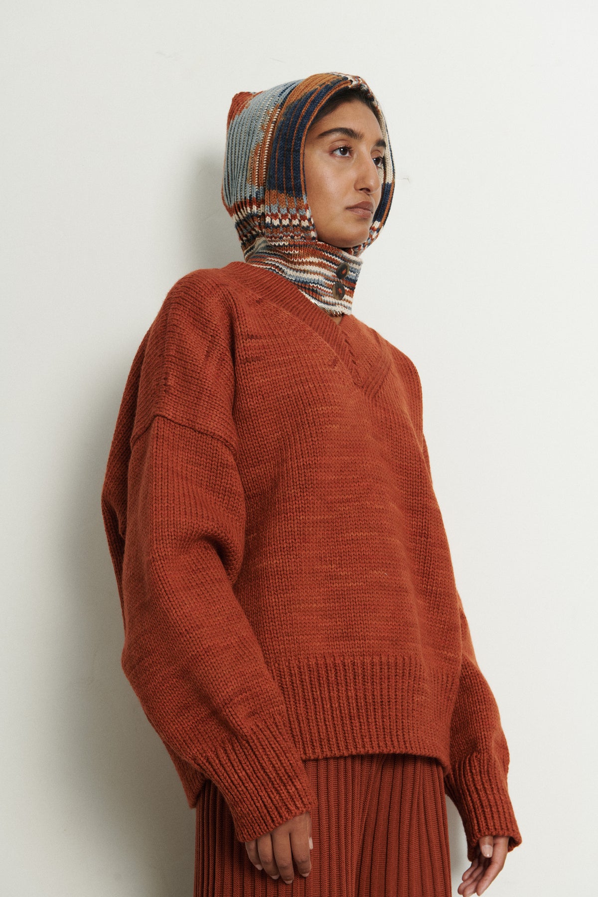 Fisherman Hood - Neriage Space Dye