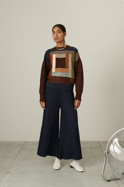 Folk Art Sweater - Dark Roast