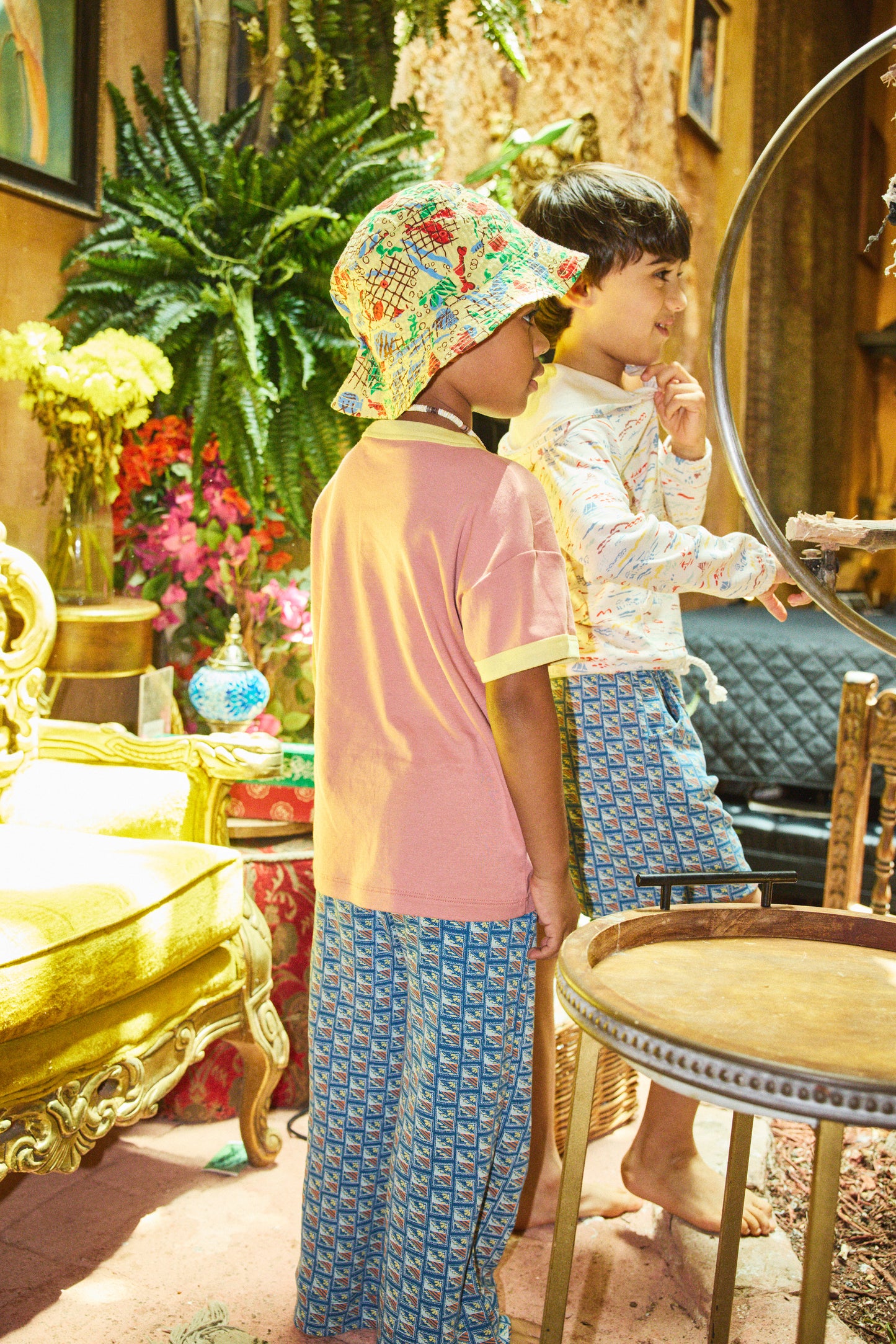 Seersucker Bucket Hat