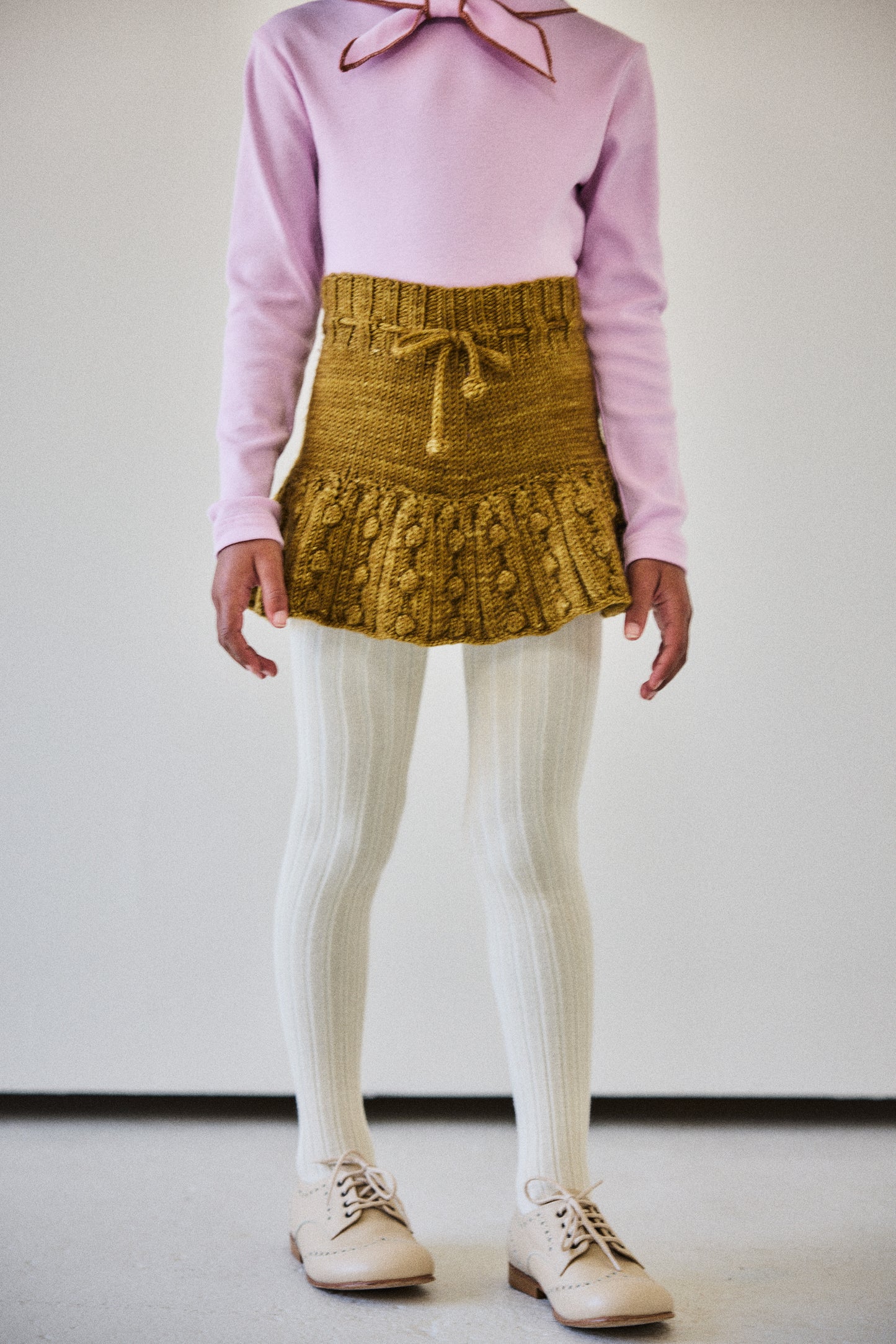 Eyelet Popcorn Skating Skirt