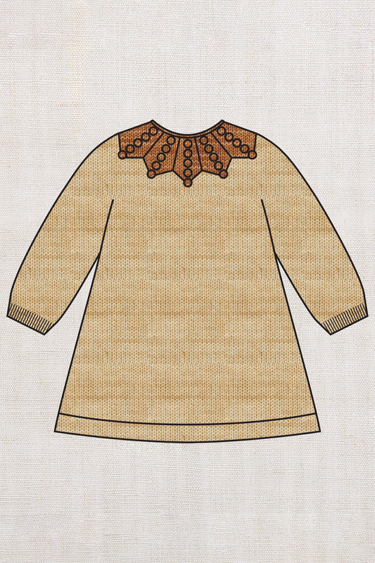 Placed Popcorn Dress