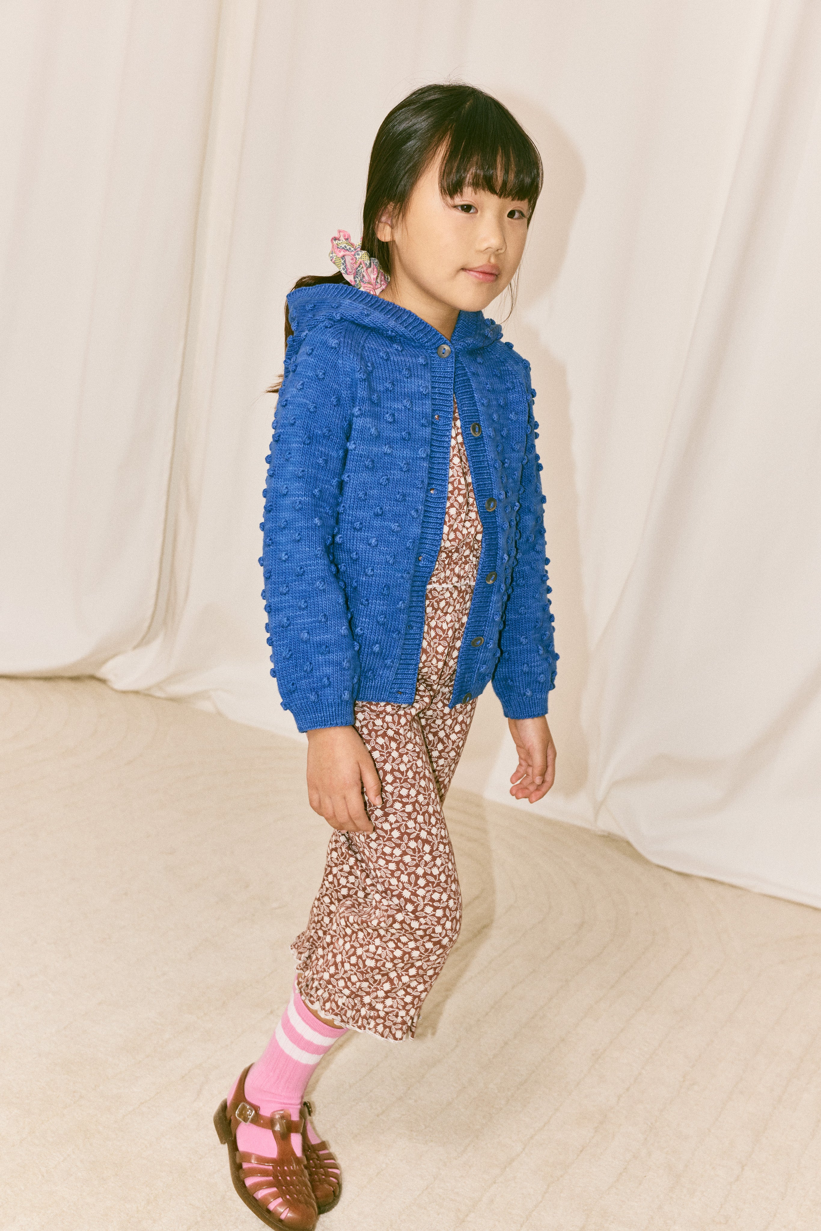 Hooded Popcorn Cardigan – Misha & Puff